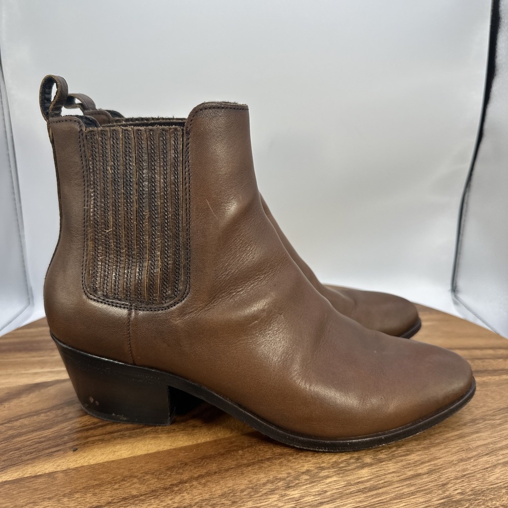 Thursday Boot Co. Dreamer Chelsea Boots Brown Leather Pull On Women's‎ 8